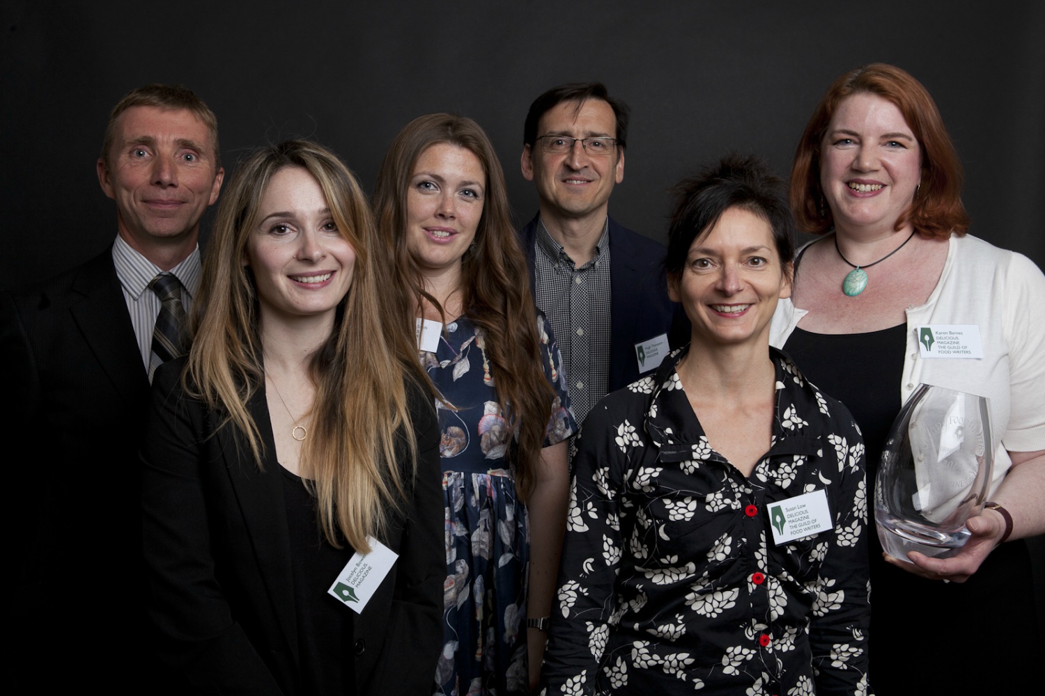 From left to right: Stuart Cox (Sakata Seeds/Tenderstem®) and from delicious. magazine Jocelyn Bowerman, Rebecca Smith, Hugh Thompson, Susan Low and Karen Barnes